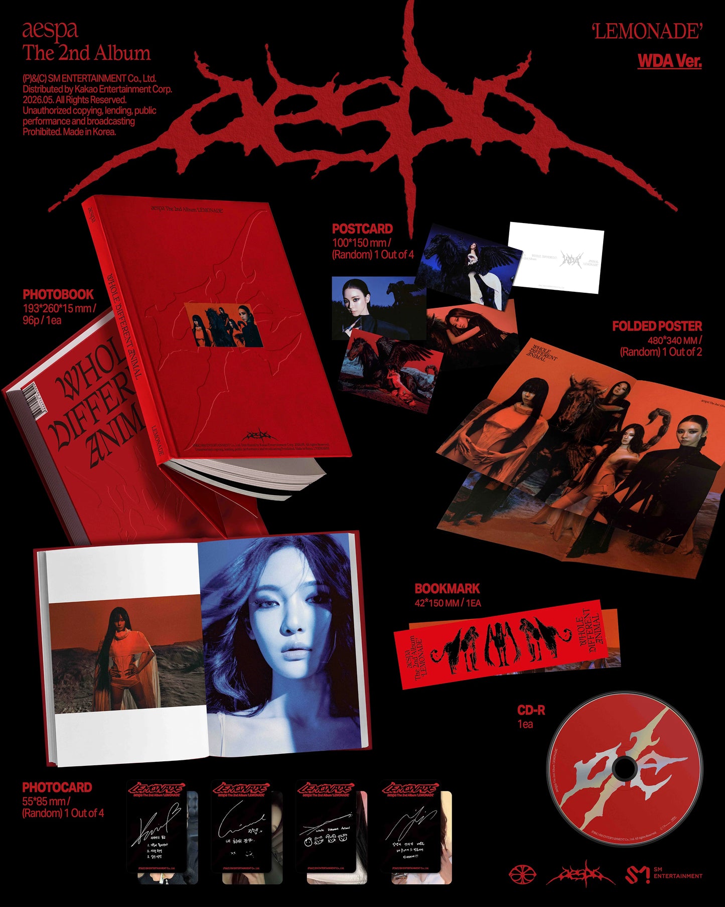 aespa - 2nd Album [LEMONADE] WDA Ver.