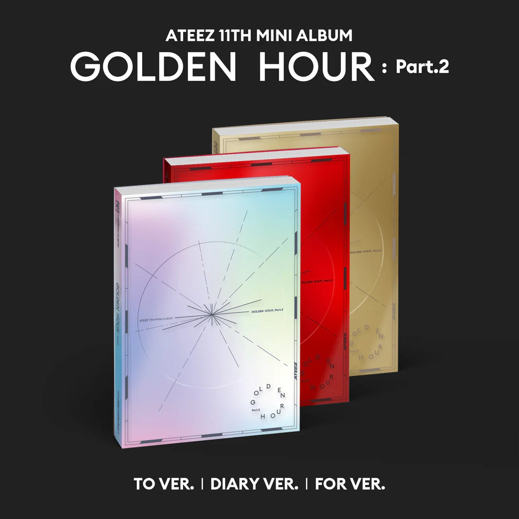 ATEEZ - 11th Mini Album [GOLDEN HOUR:Part 2] Standard Ver (random ver) AsianStan