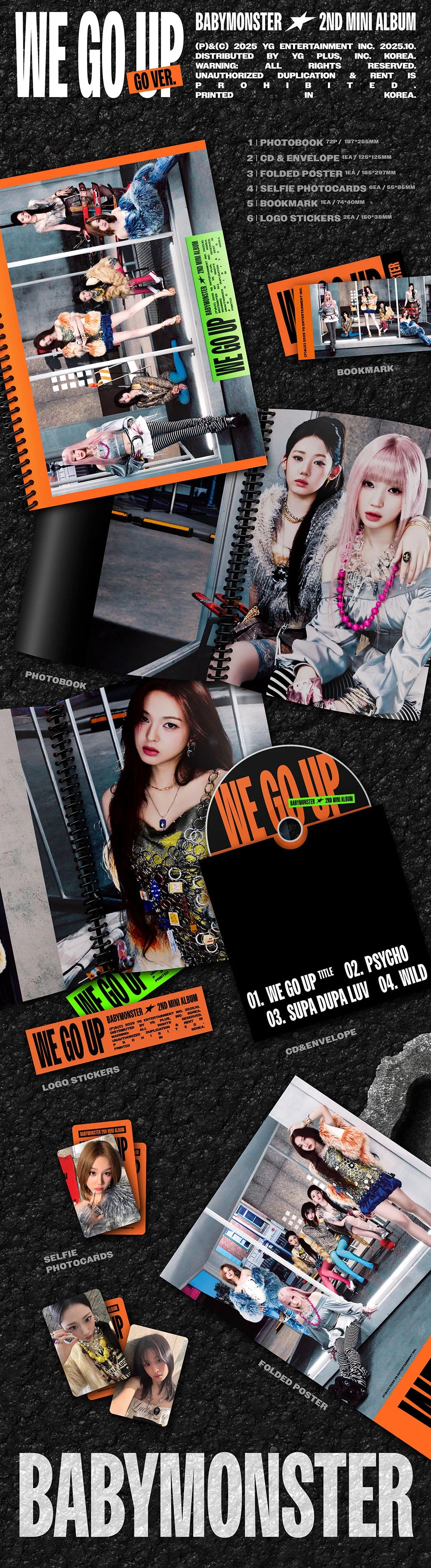 BABYMONSTER - 2nd Mini Album [WE GO UP]