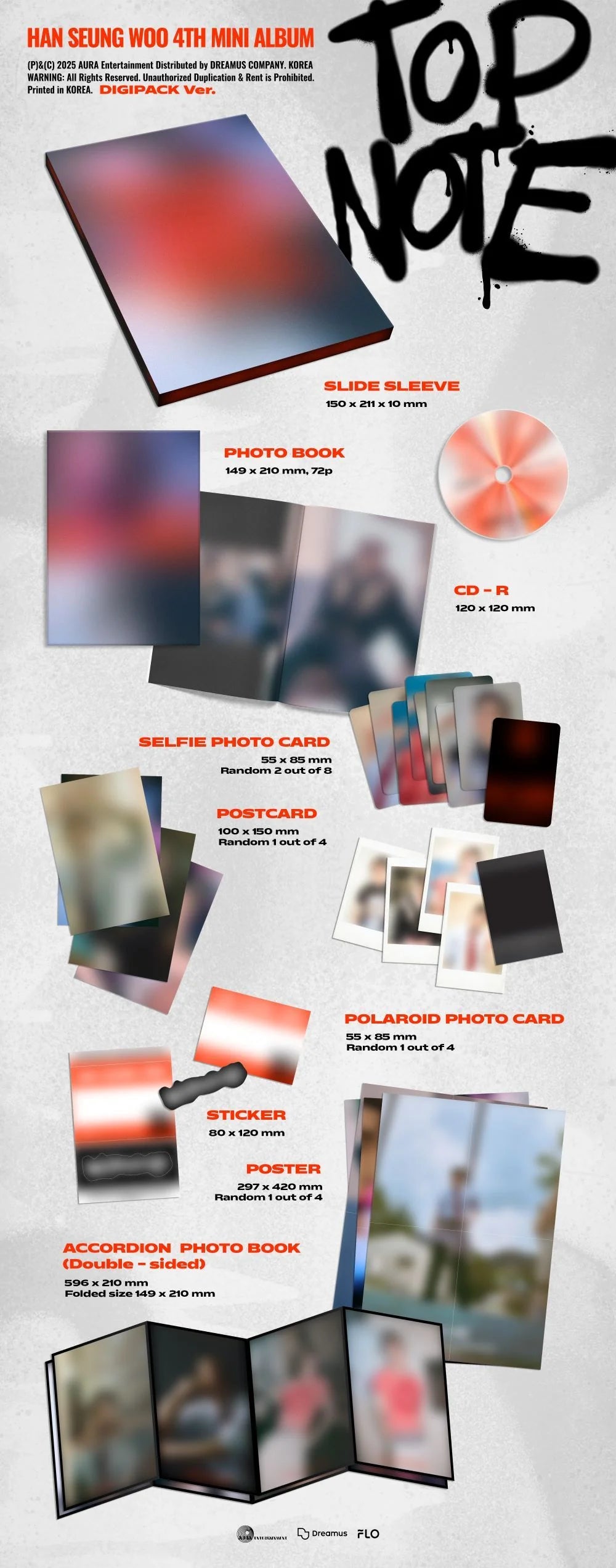 HAN SEUNG WOO (VICTON) - 4th Mini Album [TOP NOTE] (Digipack ver)