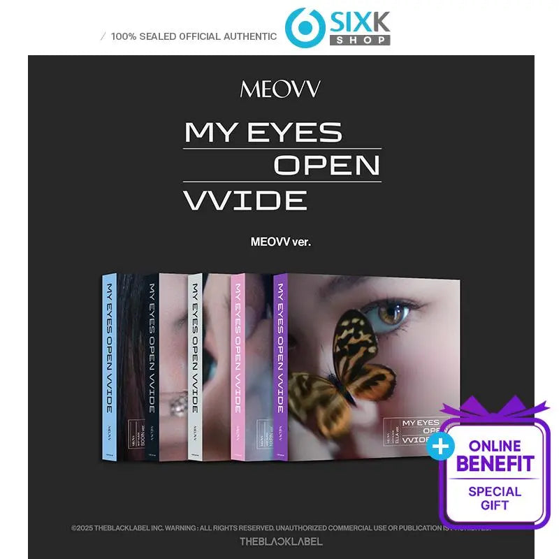 MEOVV - 1st EP Album [MY EYES OPEN VVIDE] MEOVV Ver (Random ver) - AsianStan