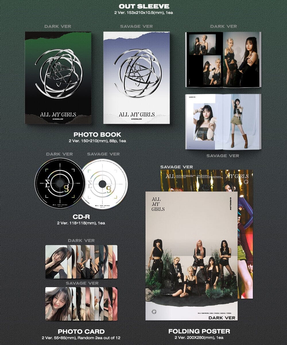 EVERGLOW - 4th Single Album [ALL MY GIRLS] (Random ver) - AsianStan
