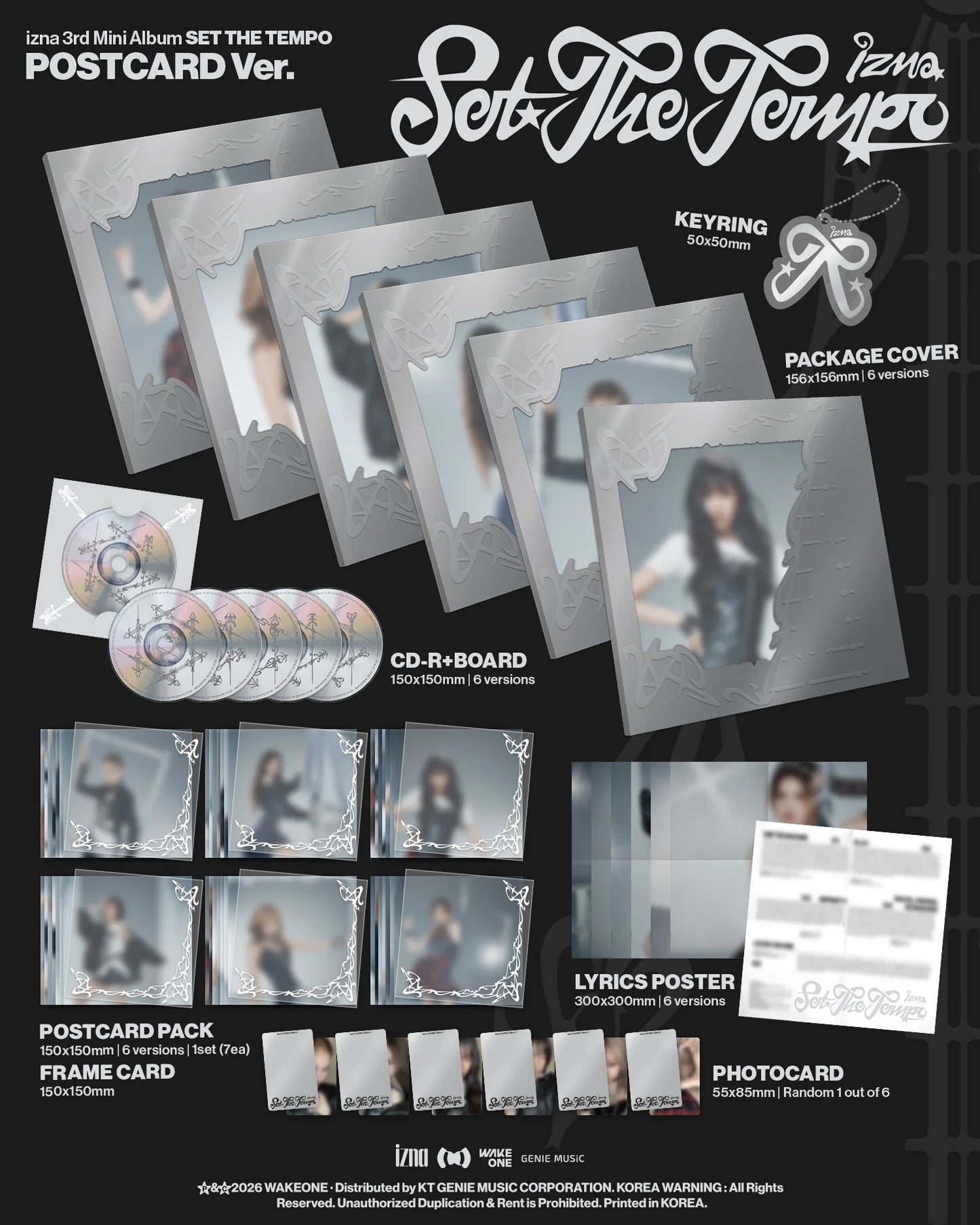 izna - [SET THE TEMPO] POSTCARD Ver (Random ver)