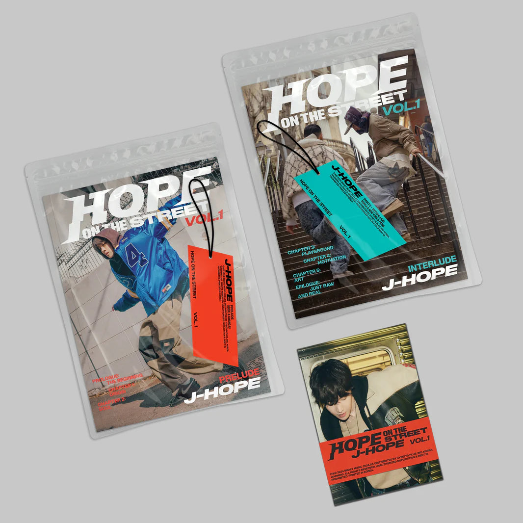 J-Hope - HOPE ON THE STREET VOL.1 (STANDARD ALBUM + WEVERSE ALBUM) AsianStan