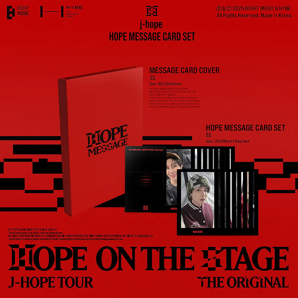 J-hope - [J-hope HOPE MESSAGE CARD SET] AsianStan