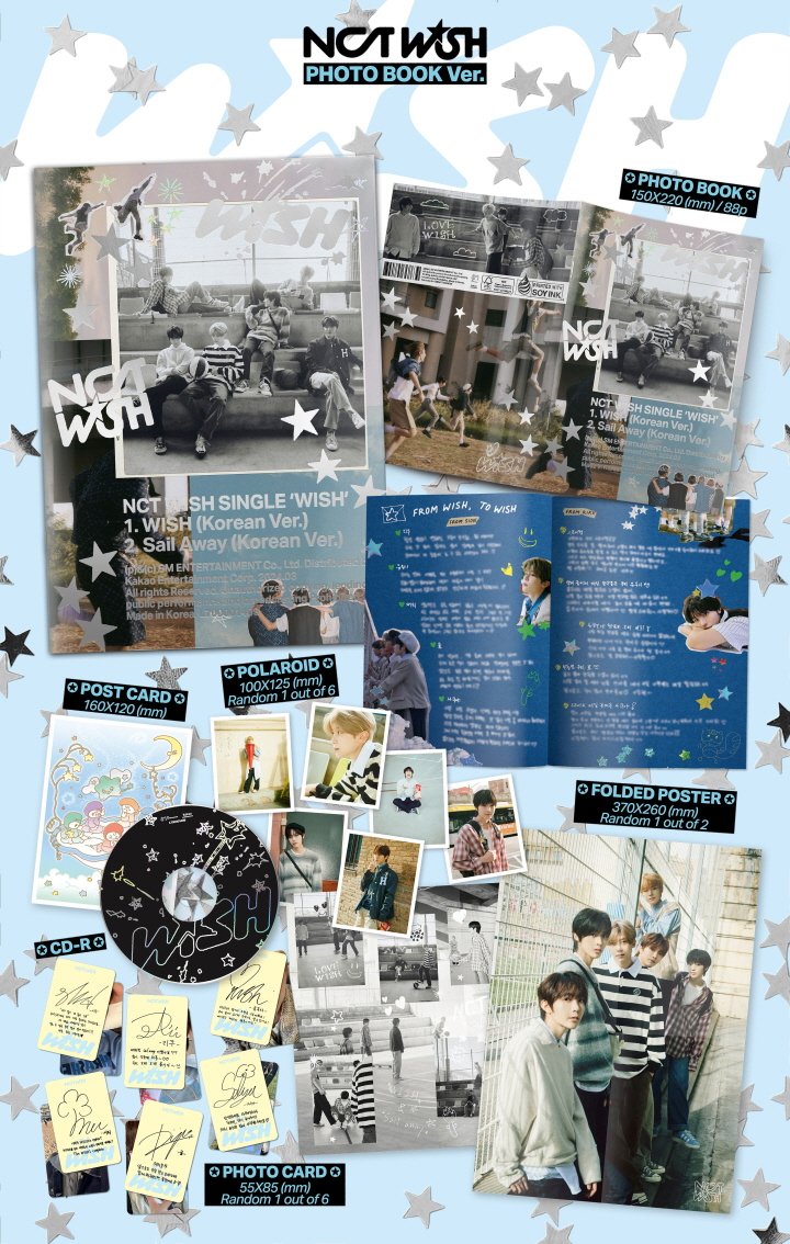 NCT WISH - 1st Single Album [WISH] (Photobook ver)